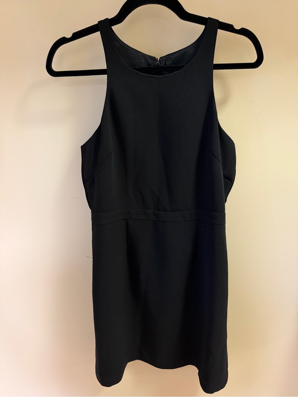 J.Crew Black High Neck Sleeveless Sheath Dress Size 6 Little Black Dress LBD